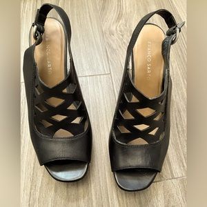 Franco Sarto black platform wedge Size 8.5